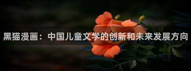 韩漫汗汗：黑猫漫画：中国儿童文学的创新和未来发展方向